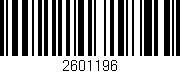 Código de barras (EAN, GTIN, SKU, ISBN): '2601196'