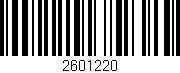 Código de barras (EAN, GTIN, SKU, ISBN): '2601220'