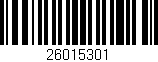 Código de barras (EAN, GTIN, SKU, ISBN): '26015301'