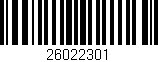 Código de barras (EAN, GTIN, SKU, ISBN): '26022301'