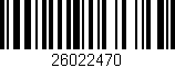 Código de barras (EAN, GTIN, SKU, ISBN): '26022470'