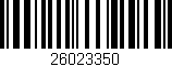 Código de barras (EAN, GTIN, SKU, ISBN): '26023350'