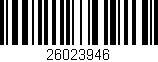 Código de barras (EAN, GTIN, SKU, ISBN): '26023946'