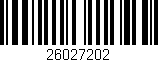 Código de barras (EAN, GTIN, SKU, ISBN): '26027202'