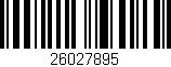 Código de barras (EAN, GTIN, SKU, ISBN): '26027895'