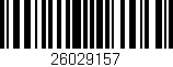Código de barras (EAN, GTIN, SKU, ISBN): '26029157'