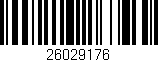 Código de barras (EAN, GTIN, SKU, ISBN): '26029176'