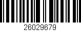 Código de barras (EAN, GTIN, SKU, ISBN): '26029679'