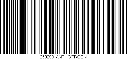 Código de barras (EAN, GTIN, SKU, ISBN): '260299_ANTI_CITROEN'