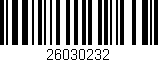 Código de barras (EAN, GTIN, SKU, ISBN): '26030232'