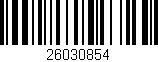 Código de barras (EAN, GTIN, SKU, ISBN): '26030854'