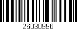 Código de barras (EAN, GTIN, SKU, ISBN): '26030996'