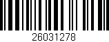 Código de barras (EAN, GTIN, SKU, ISBN): '26031278'