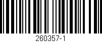Código de barras (EAN, GTIN, SKU, ISBN): '260357-1'