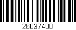 Código de barras (EAN, GTIN, SKU, ISBN): '26037400'