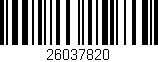 Código de barras (EAN, GTIN, SKU, ISBN): '26037820'