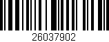 Código de barras (EAN, GTIN, SKU, ISBN): '26037902'
