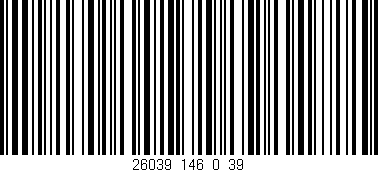 Código de barras (EAN, GTIN, SKU, ISBN): '26039_146_0_39'