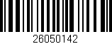 Código de barras (EAN, GTIN, SKU, ISBN): '26050142'