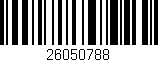 Código de barras (EAN, GTIN, SKU, ISBN): '26050788'