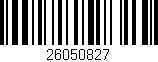 Código de barras (EAN, GTIN, SKU, ISBN): '26050827'
