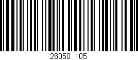 Código de barras (EAN, GTIN, SKU, ISBN): '26050/105'