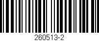 Código de barras (EAN, GTIN, SKU, ISBN): '260513-2'