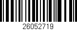 Código de barras (EAN, GTIN, SKU, ISBN): '26052719'