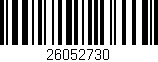 Código de barras (EAN, GTIN, SKU, ISBN): '26052730'