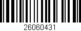 Código de barras (EAN, GTIN, SKU, ISBN): '26060431'