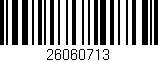 Código de barras (EAN, GTIN, SKU, ISBN): '26060713'
