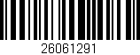 Código de barras (EAN, GTIN, SKU, ISBN): '26061291'