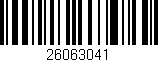 Código de barras (EAN, GTIN, SKU, ISBN): '26063041'