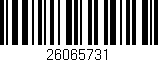 Código de barras (EAN, GTIN, SKU, ISBN): '26065731'