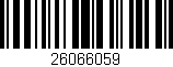 Código de barras (EAN, GTIN, SKU, ISBN): '26066059'