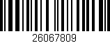 Código de barras (EAN, GTIN, SKU, ISBN): '26067809'