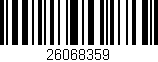 Código de barras (EAN, GTIN, SKU, ISBN): '26068359'
