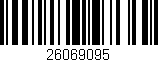 Código de barras (EAN, GTIN, SKU, ISBN): '26069095'