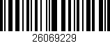 Código de barras (EAN, GTIN, SKU, ISBN): '26069229'