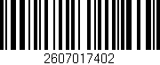 Código de barras (EAN, GTIN, SKU, ISBN): '2607017402'
