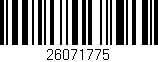 Código de barras (EAN, GTIN, SKU, ISBN): '26071775'