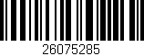 Código de barras (EAN, GTIN, SKU, ISBN): '26075285'