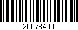 Código de barras (EAN, GTIN, SKU, ISBN): '26078409'