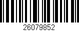 Código de barras (EAN, GTIN, SKU, ISBN): '26079852'