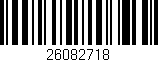 Código de barras (EAN, GTIN, SKU, ISBN): '26082718'