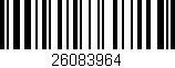 Código de barras (EAN, GTIN, SKU, ISBN): '26083964'
