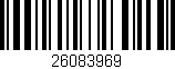 Código de barras (EAN, GTIN, SKU, ISBN): '26083969'