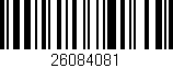 Código de barras (EAN, GTIN, SKU, ISBN): '26084081'