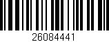 Código de barras (EAN, GTIN, SKU, ISBN): '26084441'