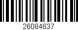 Código de barras (EAN, GTIN, SKU, ISBN): '26084637'